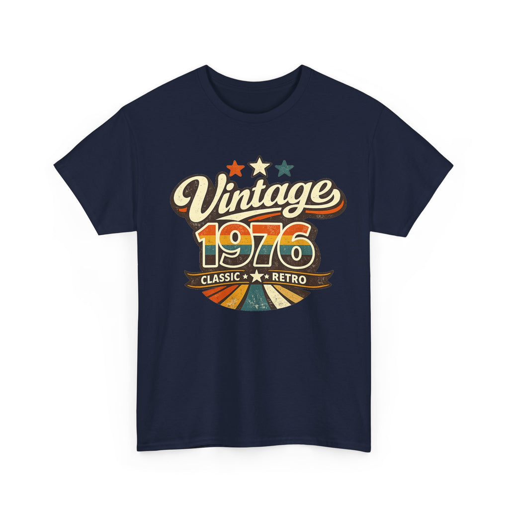 Vintage 1976 Retro Graphic Tee — Classic Birthday or Anniversary Gift