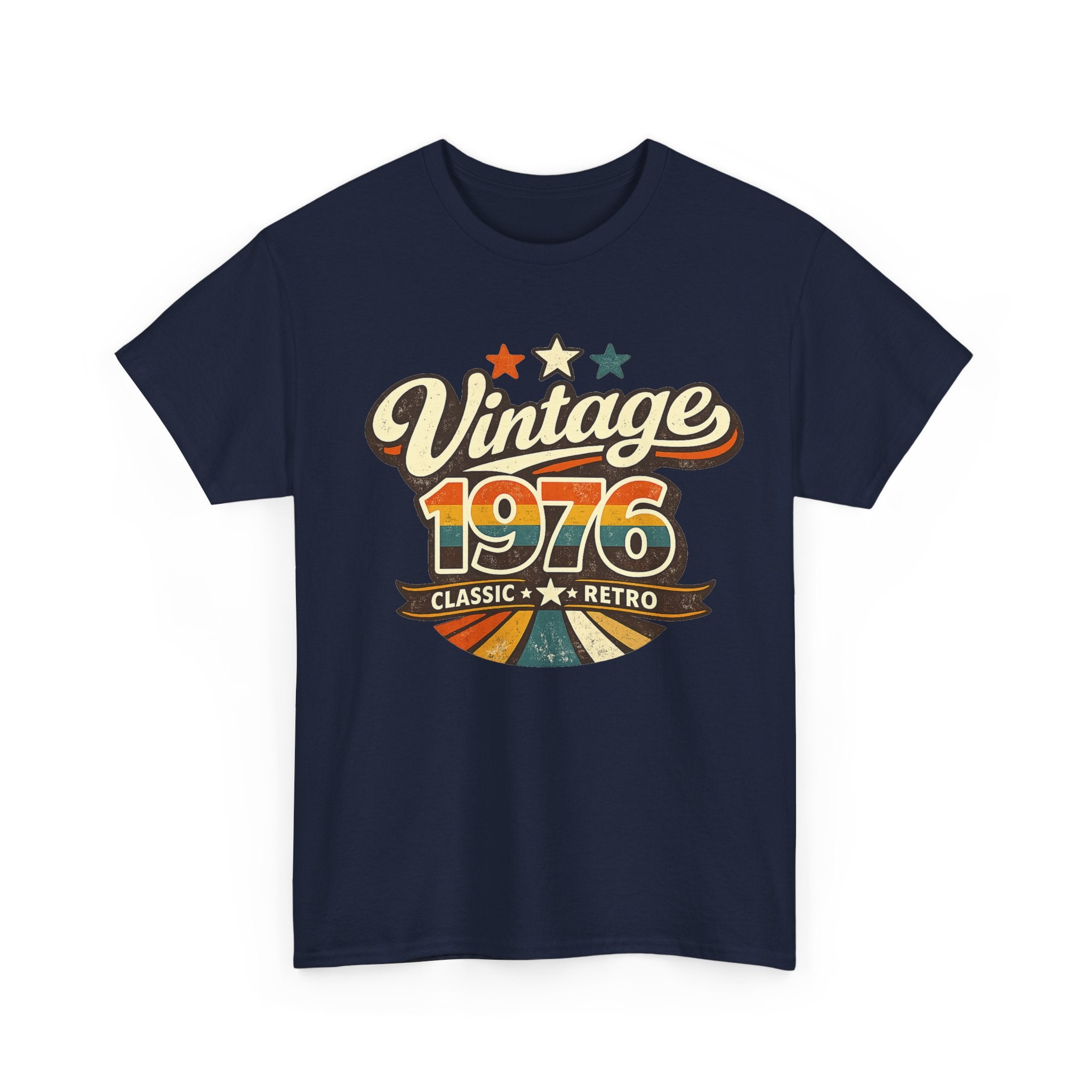 Vintage 1976 Retro Graphic Tee — Classic Birthday or Anniversary Gift