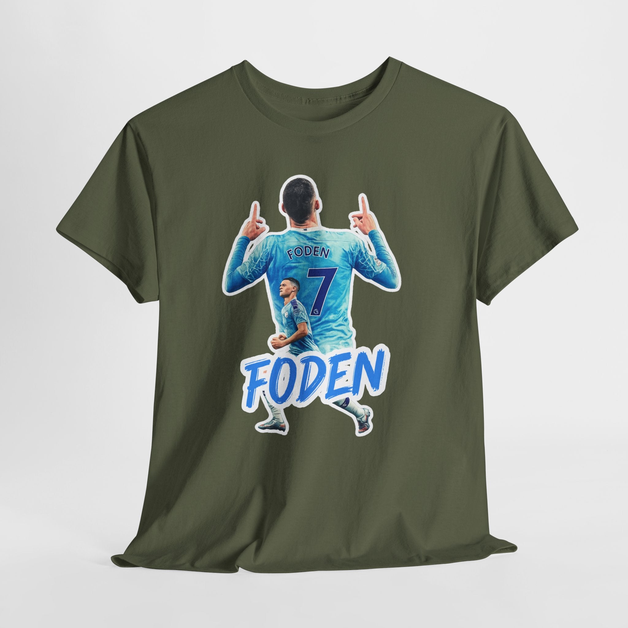 Phil Foden #7 Soccer T‑Shirt — Manchester City Fan Jersey Tribute