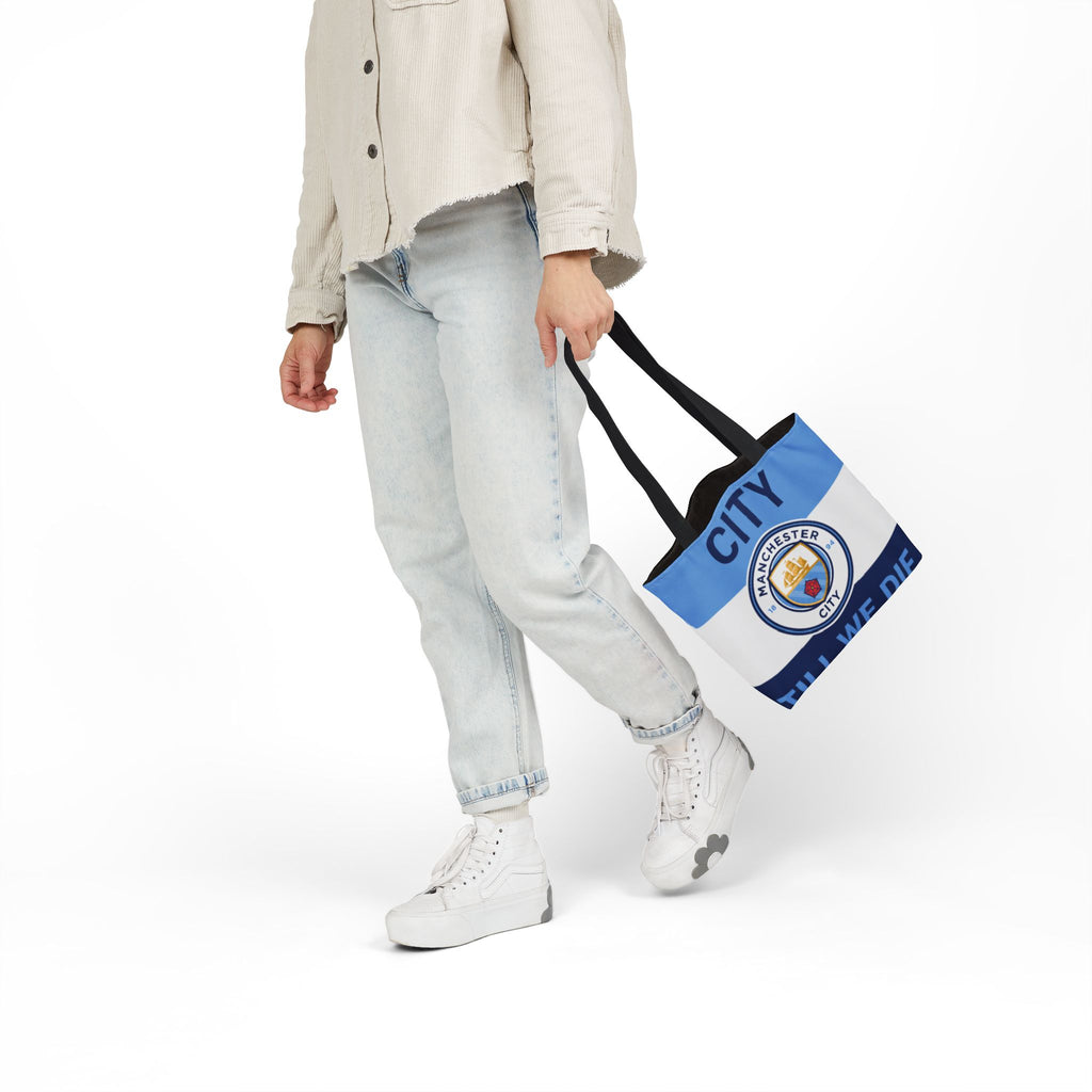 City Till We Die Unofficial Canvas Tote Bag — Manchester Football Fan Bag