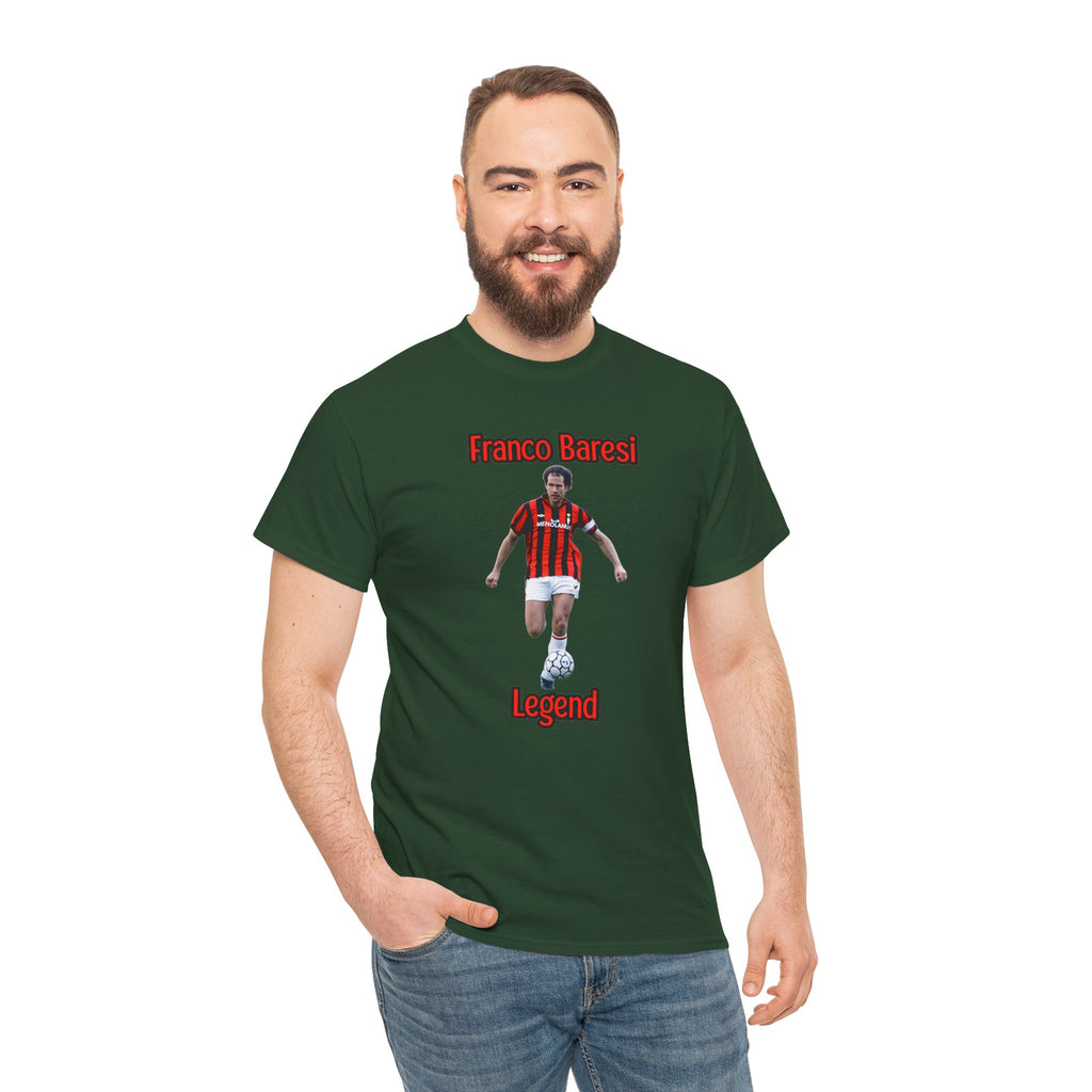 Franco Baresi Legend Tee — AC Milan Retro Soccer Graphic T-Shirt