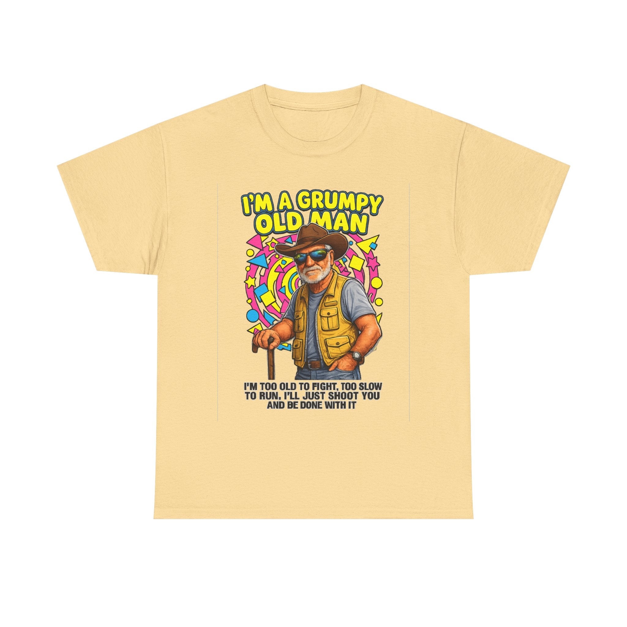 I'm A Grumpy Old Man T-Shirt – Funny Senior Fishing Graphic Tee