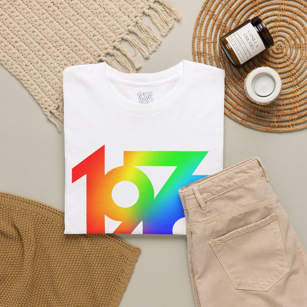 1976 Collection Rainbow Retro Tee / Cotton T-Shirt