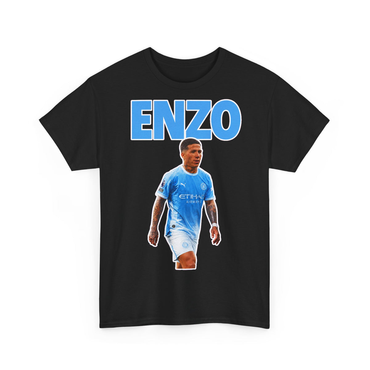 Enzo Fernandez Manchester City Inspired Cotton T-Shirt