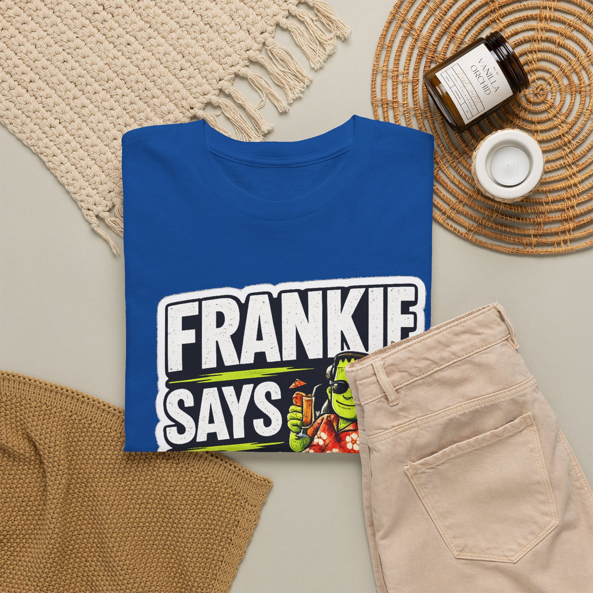 Frankie Says Relax Funny Graphic Cotton T-Shirt