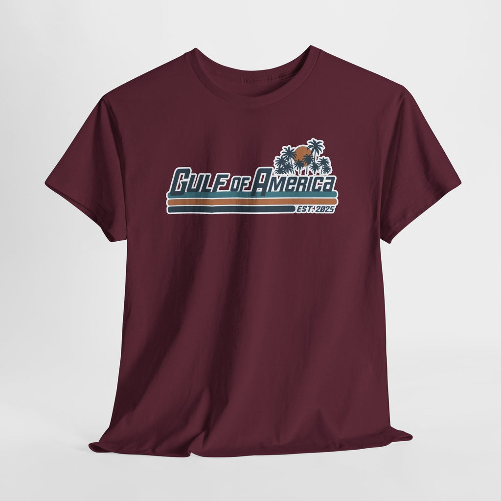 Gulf of America Vintage Surf Tee — Retro Beach Logo T-Shirt