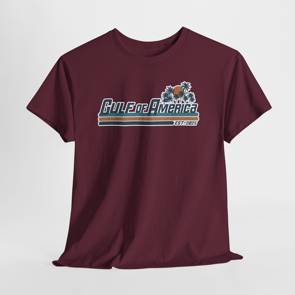 Gulf of America Vintage Surf Tee — Retro Beach Logo T-Shirt