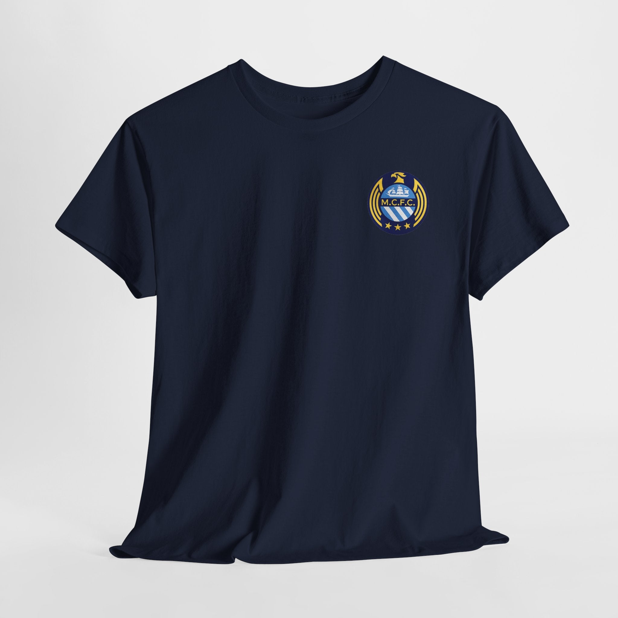 MCFC Unofficial Crest / Badge Tee — Nautical Compass Emblem Shirt