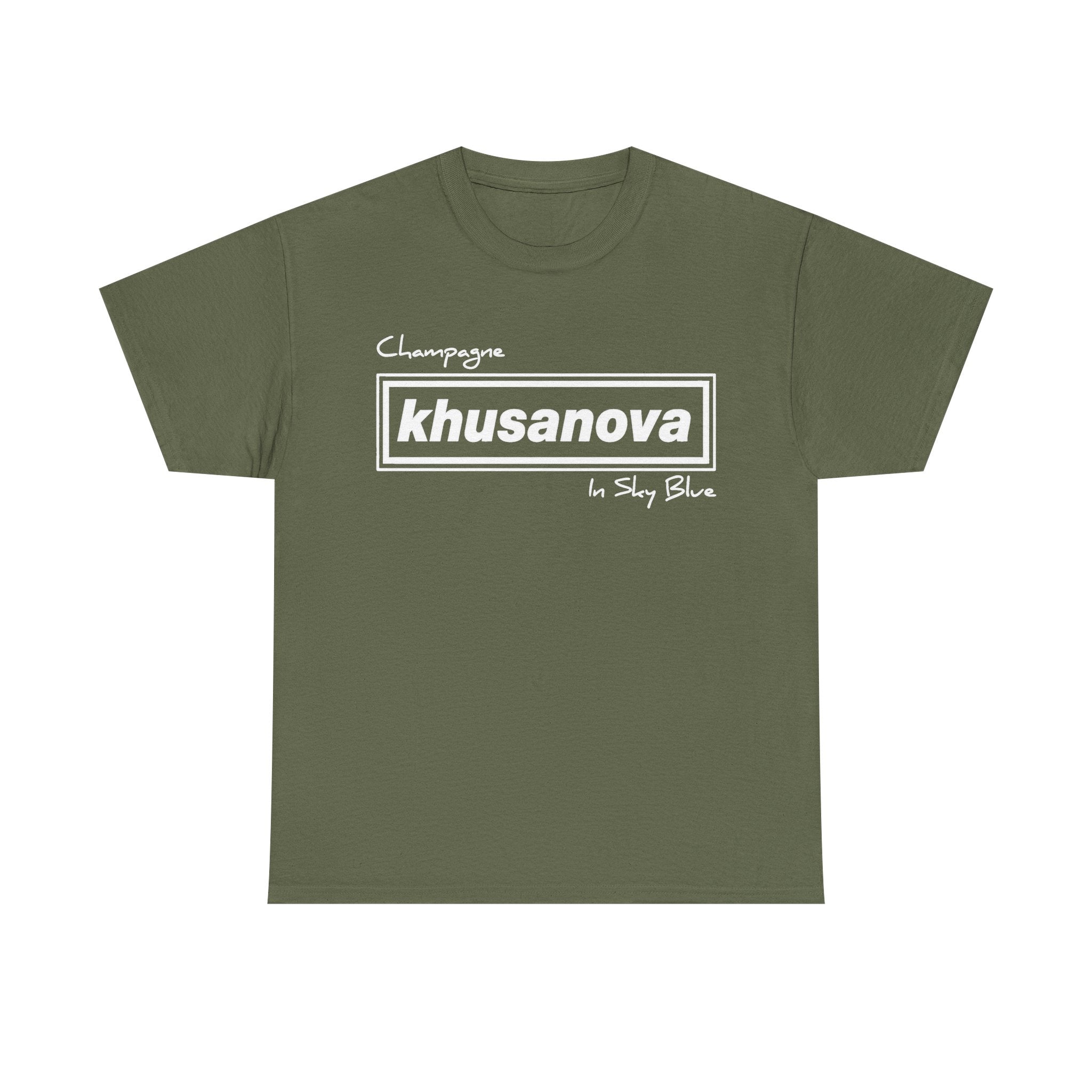 Khusanova Logo T-Shirt — Minimal Black Graphic Tee
