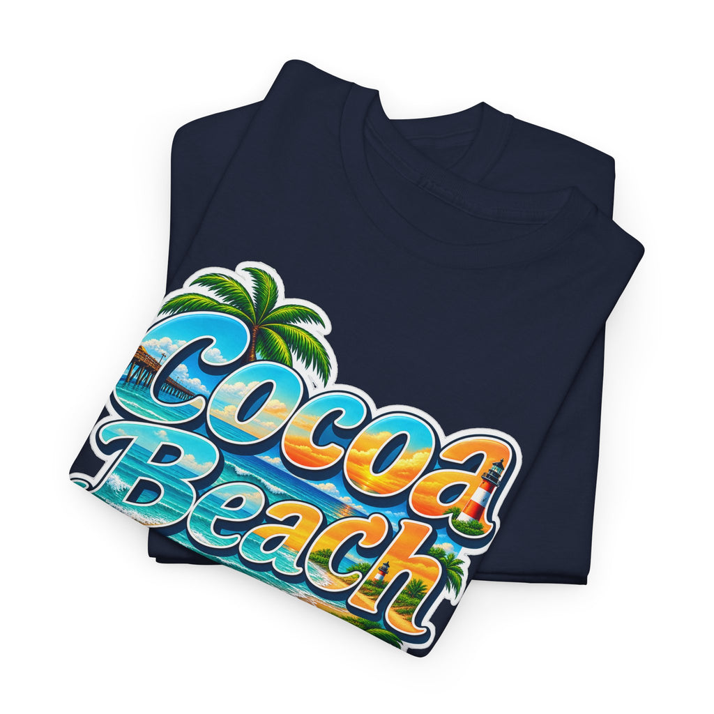 Cocoa Beach Florida Vintage Surf Cotton T-Shirt