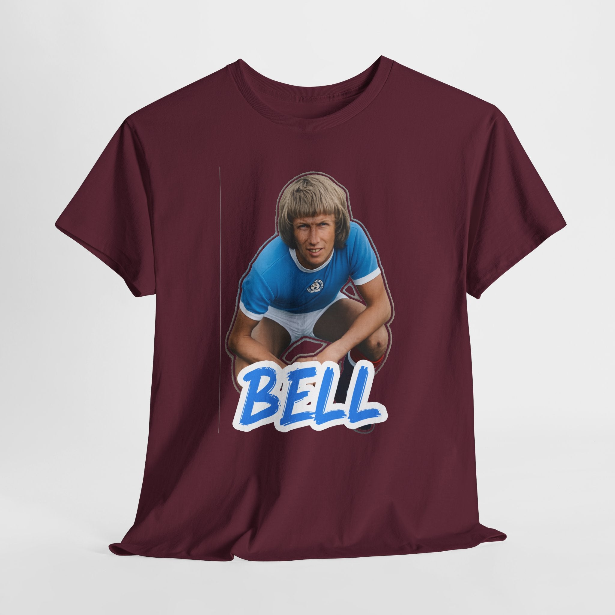 Colin Bell Manchester City Legend Retro Soccer Tee — Vintage Player Graphic T-Shirt