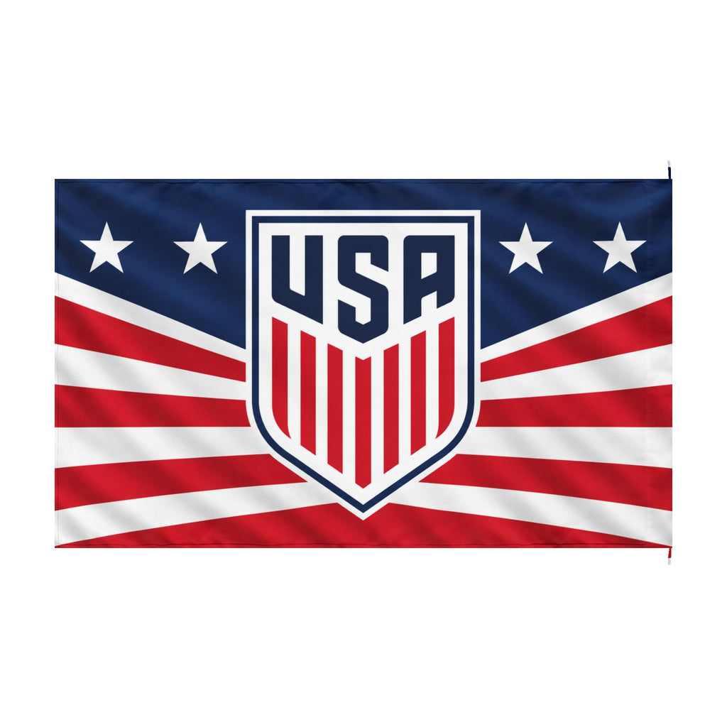 USA Shield Double-Sided Flag — Red White Blue Stars & Stripes Banner