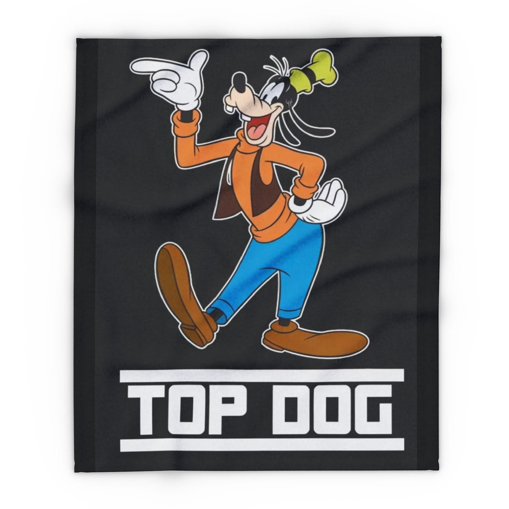 Top Dog Goofy Inspired Cartoon Cozy Throw Arctic Fleece Blanket