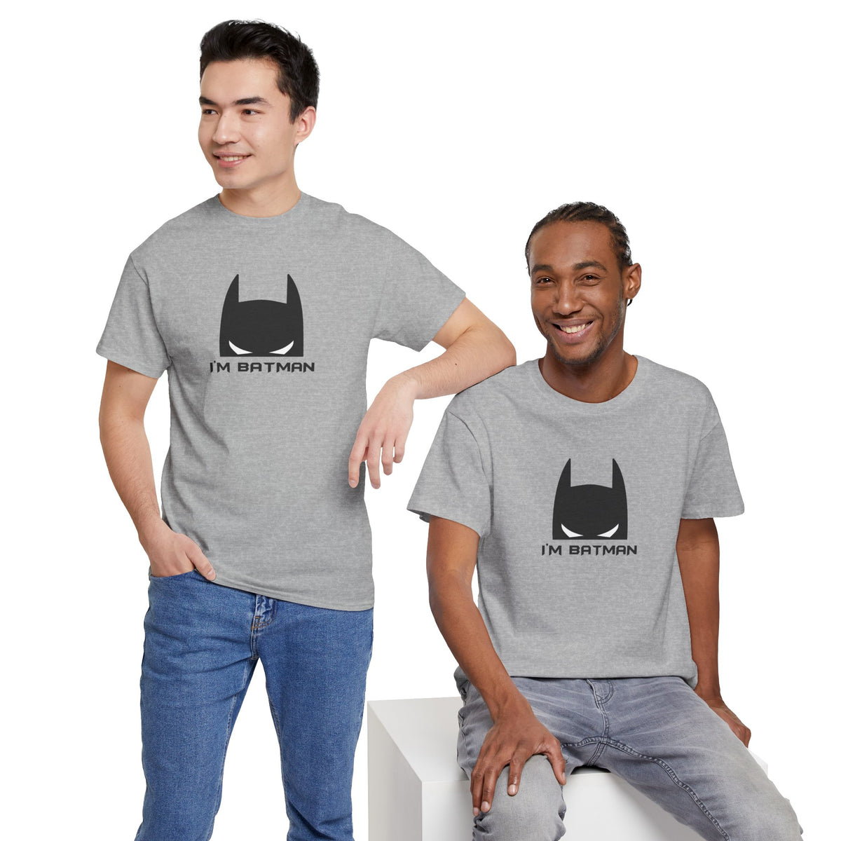 I'm Batman Graphic Tee — Funny Superhero Mask T-Shirt