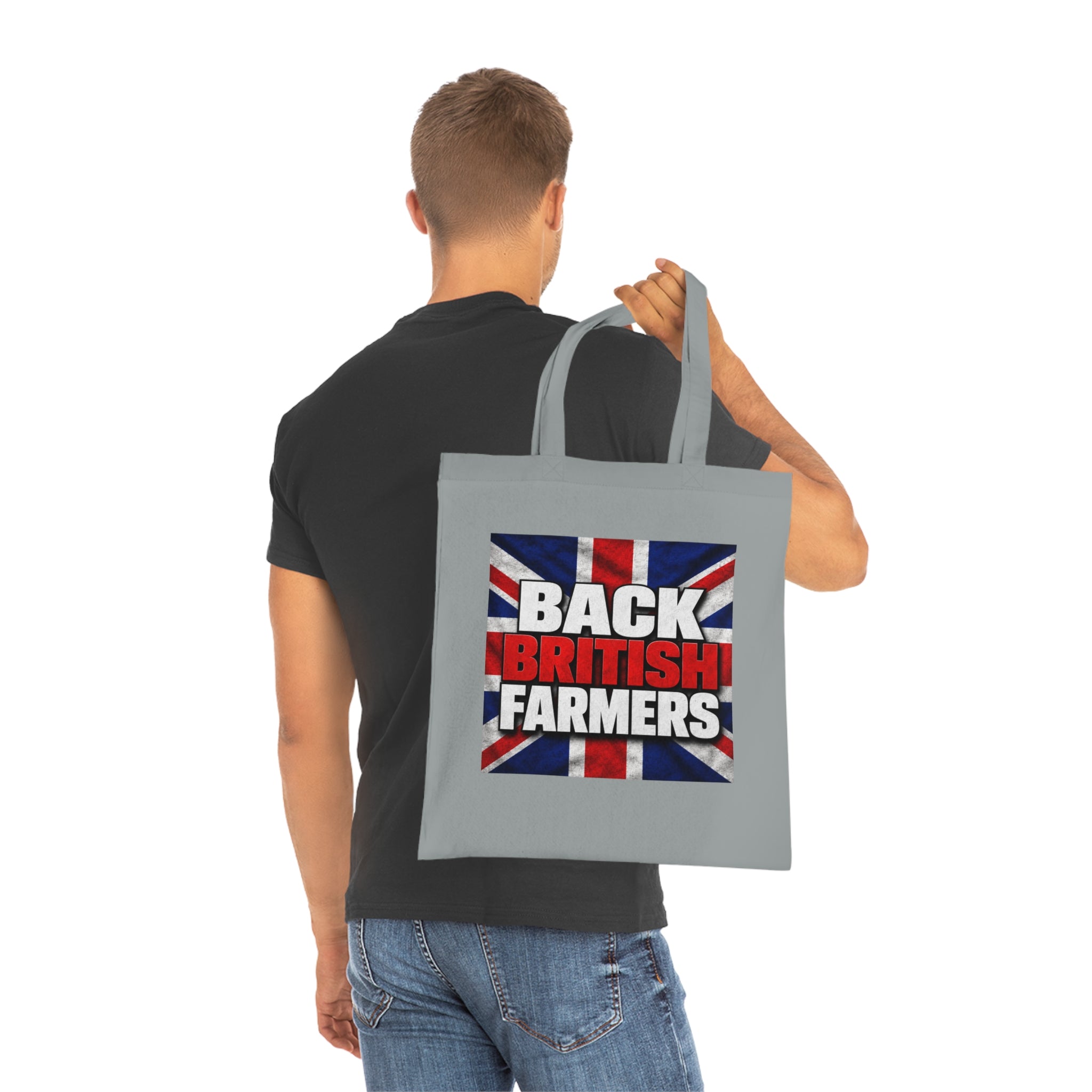 Back British Farmers Tote Bag — Union Jack Cotton Shopper