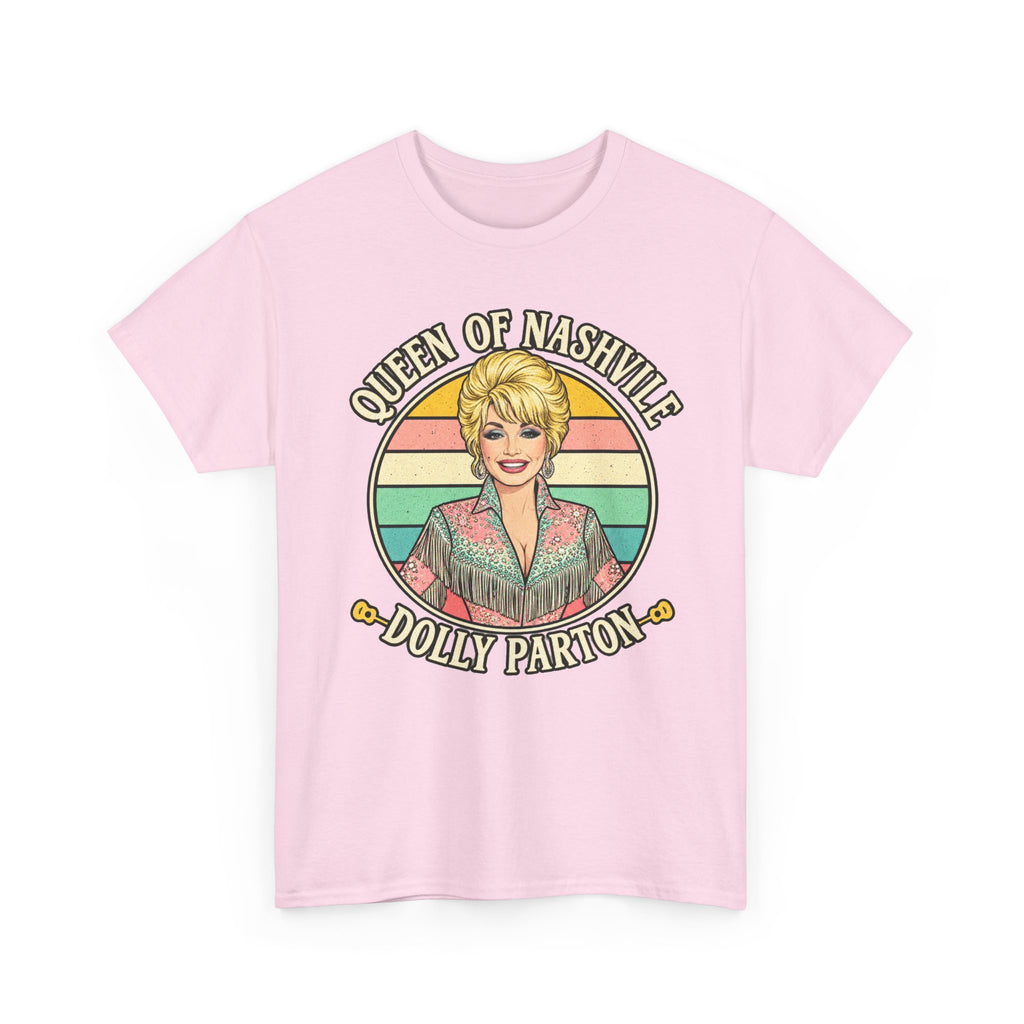 Queen of Nashville Graphic Tee — Dolly Parton Retro Portrait Shirt