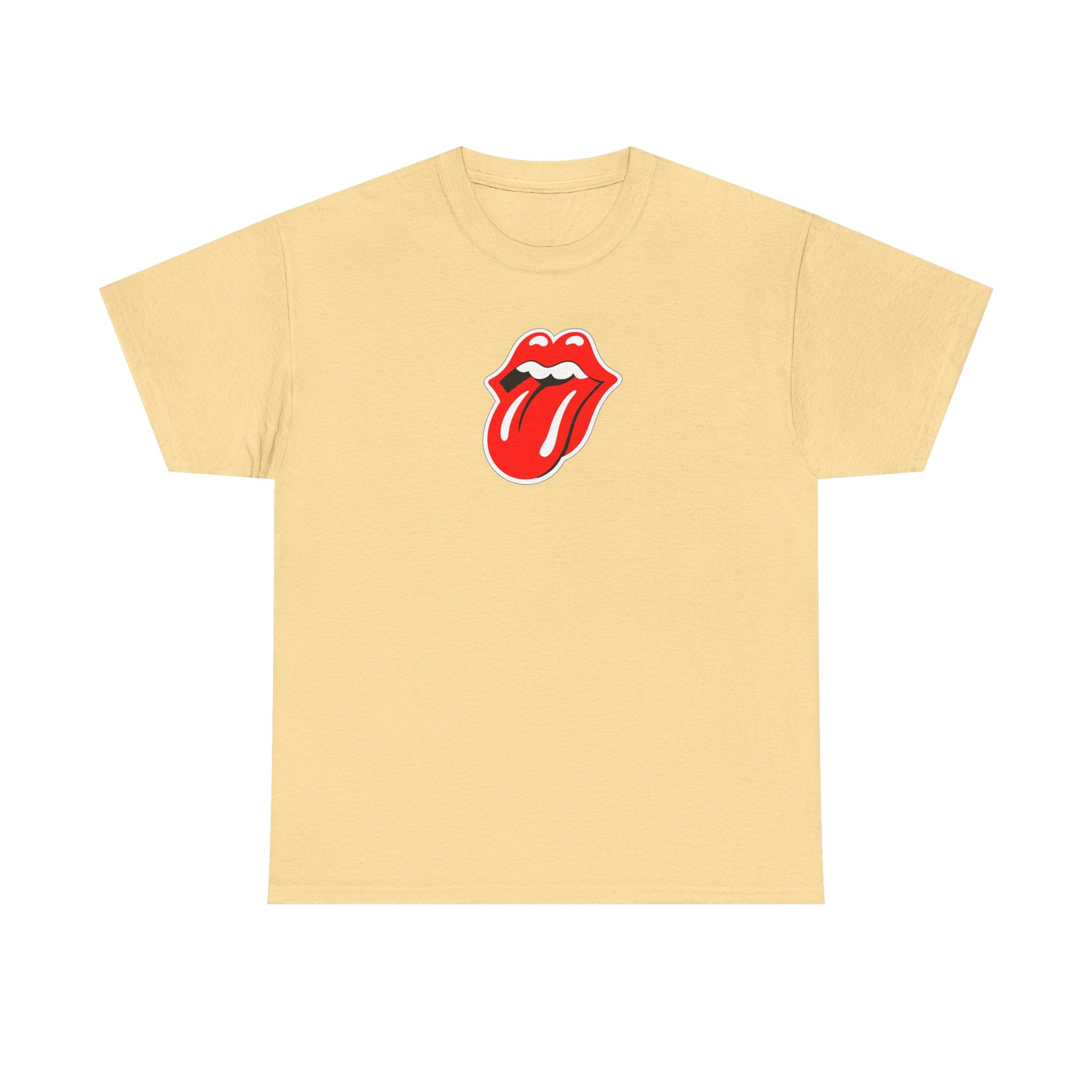Rock Retro Red Tongue and Lips Graphic Tee