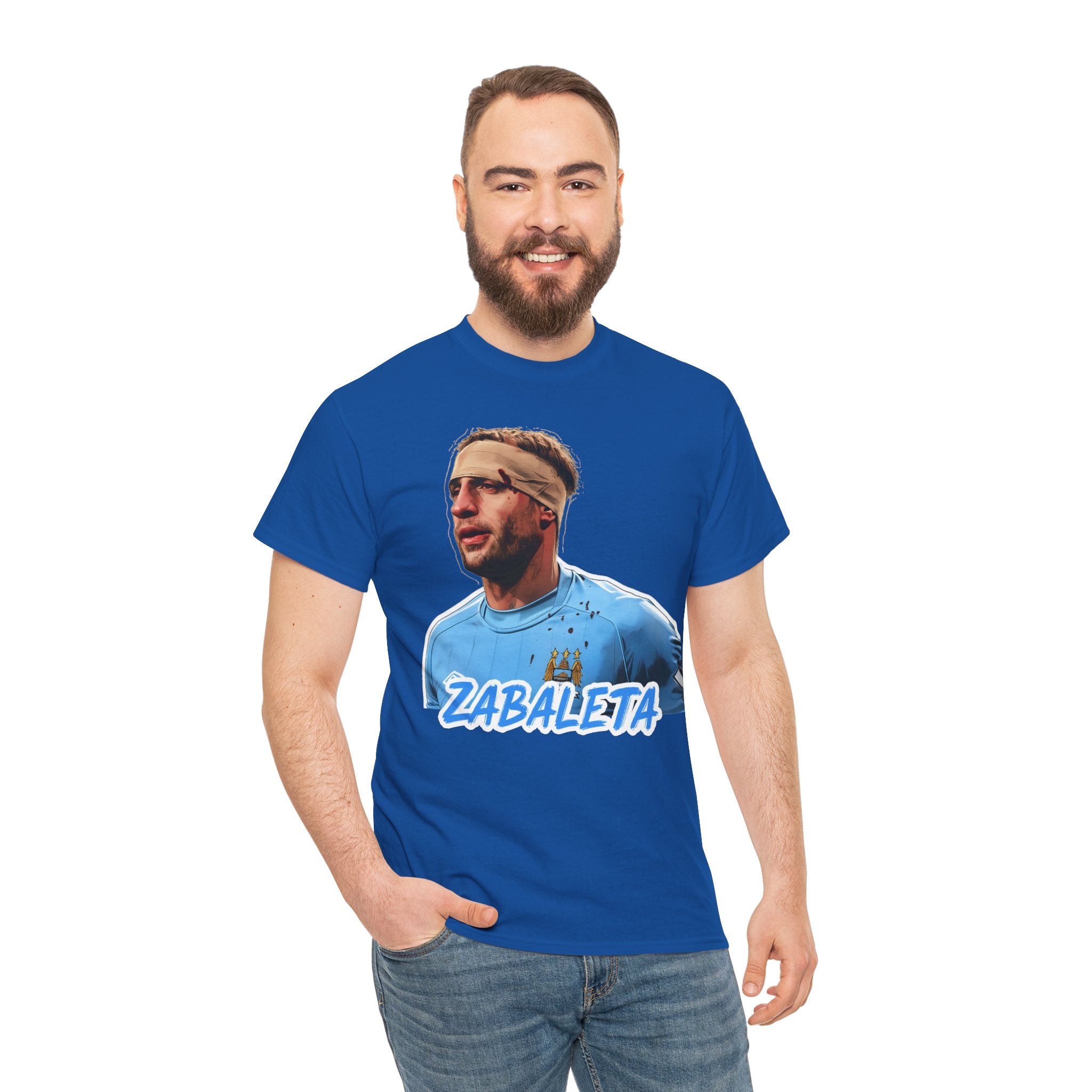Zabaleta Manchester City Fan Tee — Retro Player Portrait Soccer T‑Shirt