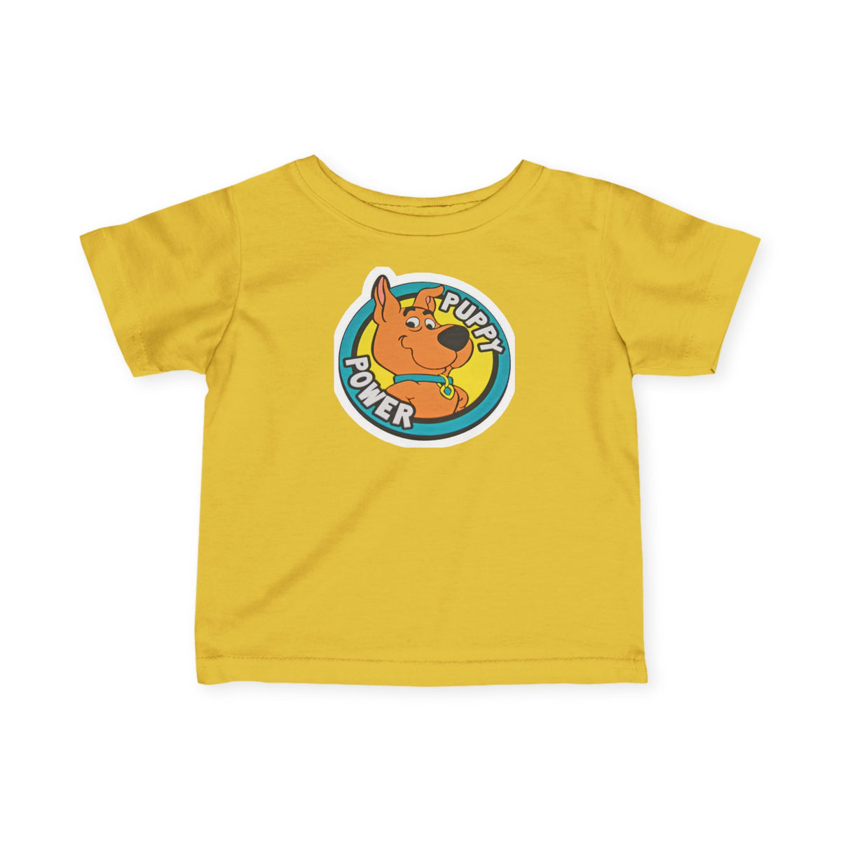 Scooby Doo Scrappy Doo Infant Tee — 'Puppy Power' Cute Cartoon Dog Baby T-Shirt, Newborn & Toddler Gift