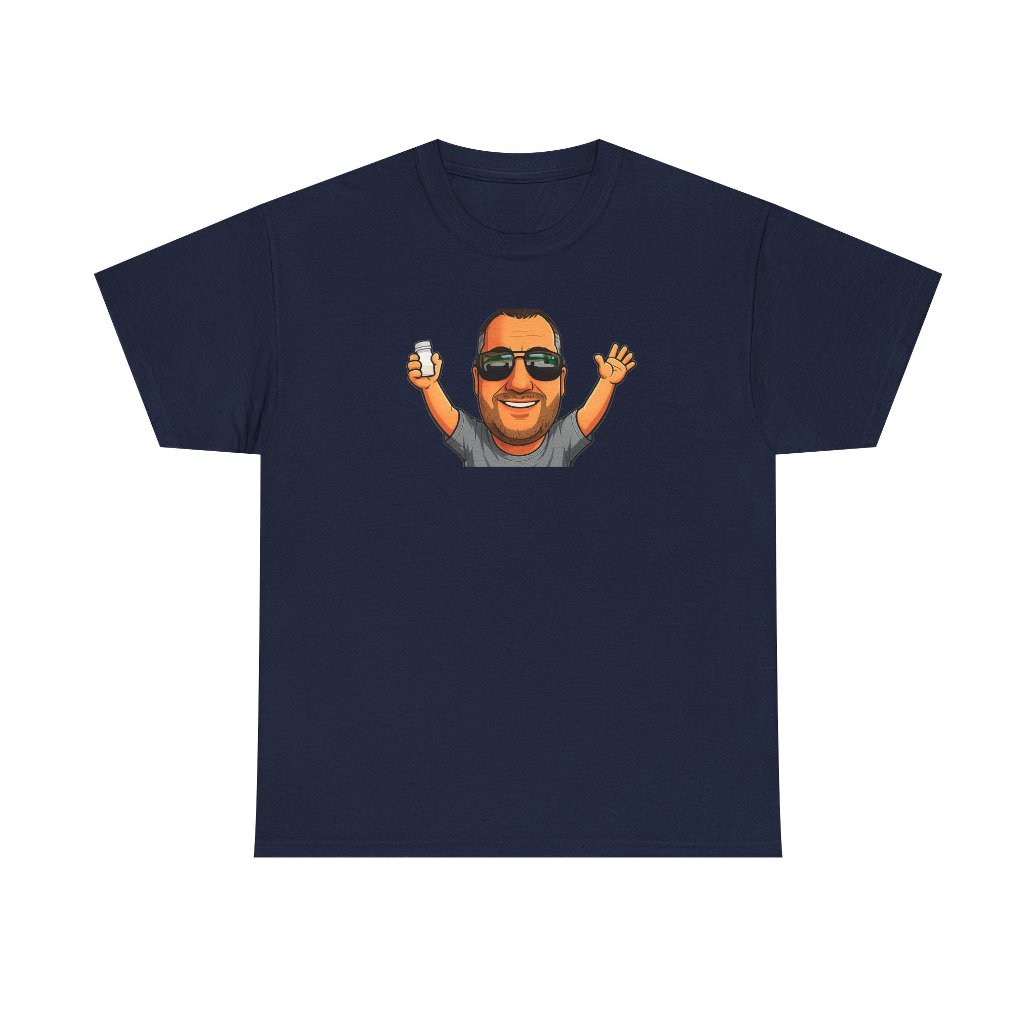 Is It Too Late To Be Good? Tee — Funny Graphic T‑Shirt with Smiling Character