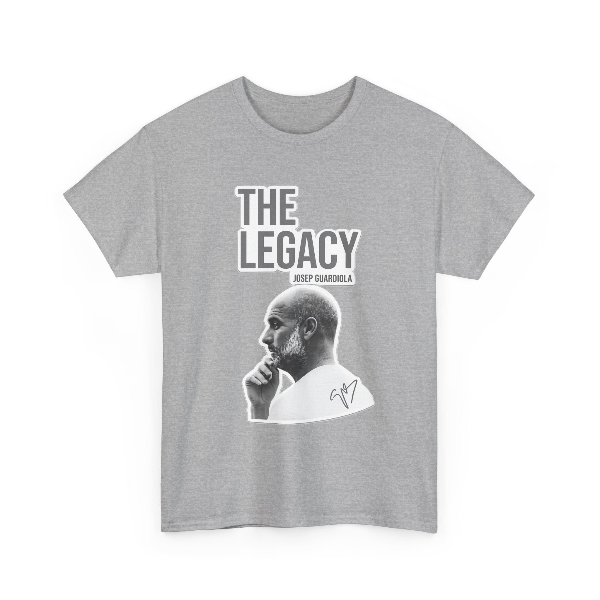 Pep Guardiola Manchester City The Legacy Tee — Inspirational Portrait Graphic T-Shirt