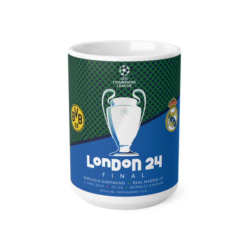 2024 Champions League Final Programme Cover Inspired Ceramic Mug / Cup (11oz/15oz)