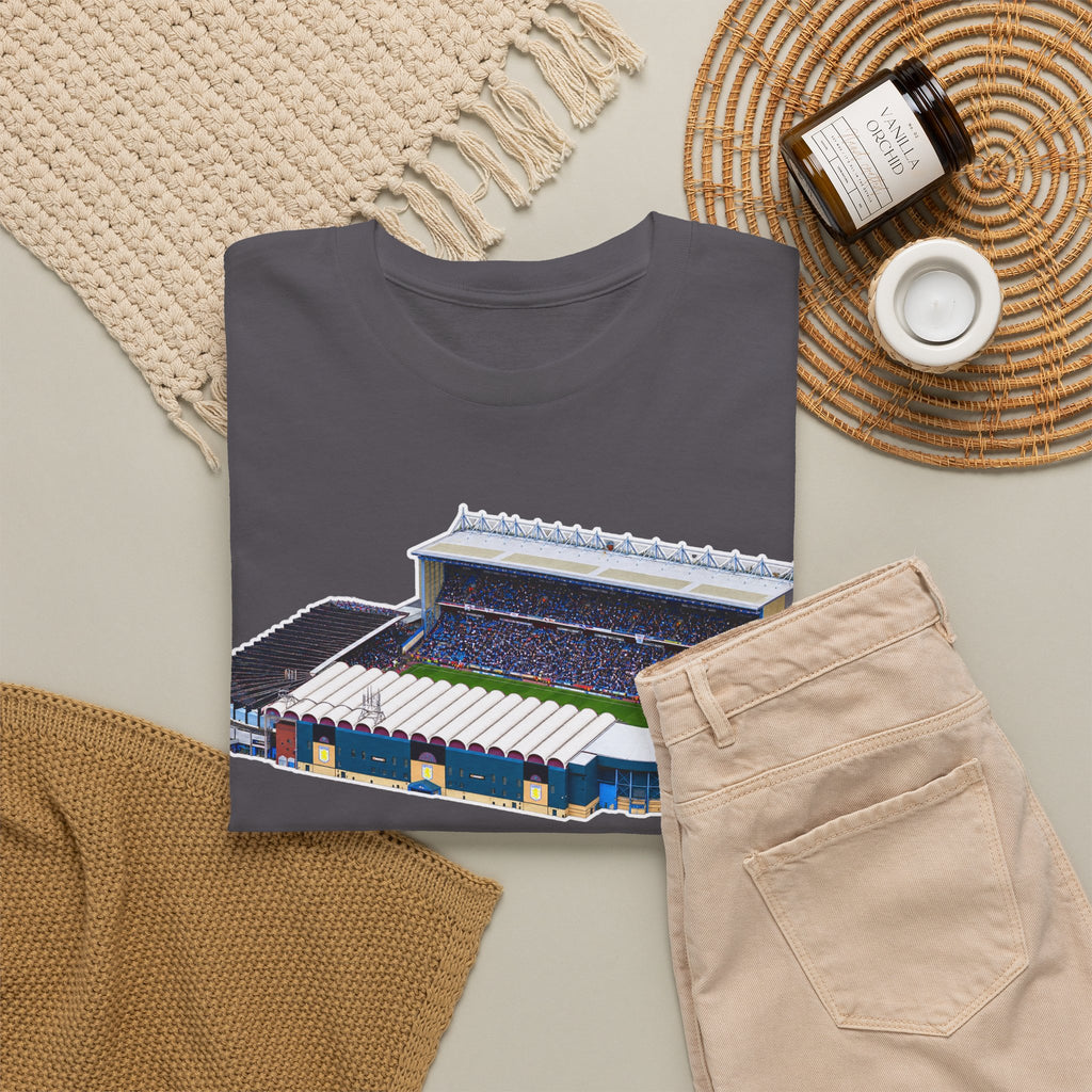 Manchester City Maine Road Stadium Illustration T‑Shirt — Vintage Football Arena Graphic Tee
