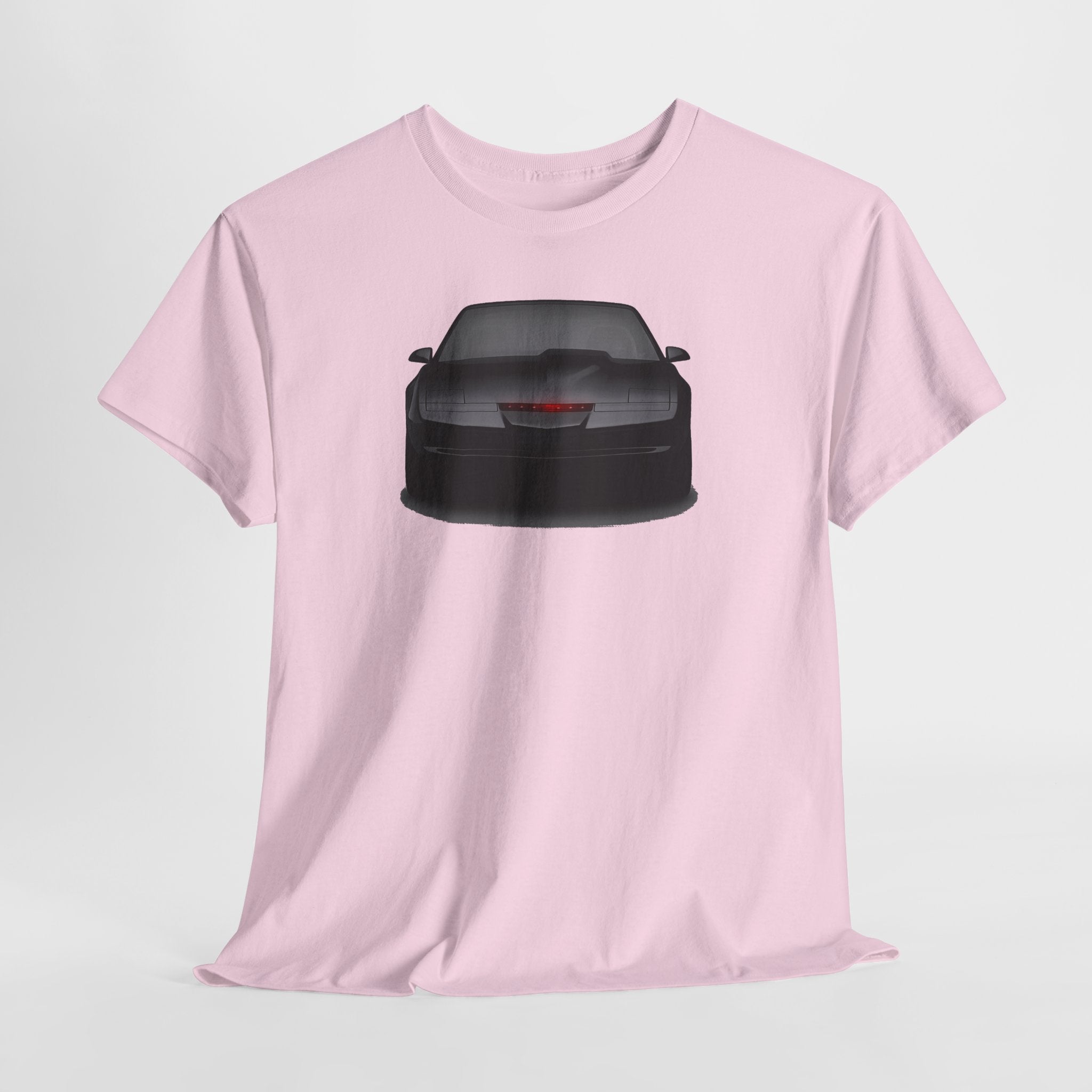 KITT-Inspired Retro Sports Car Tee — Front View Knight Rider Car Graphic Shirt