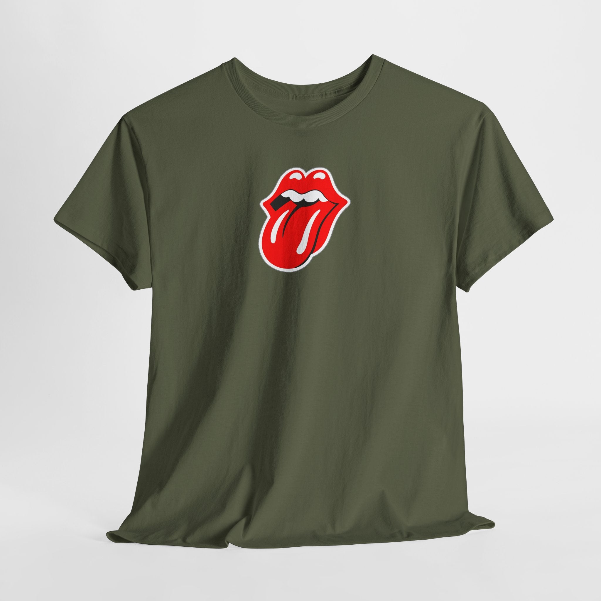Rock Retro Red Tongue and Lips Graphic Tee