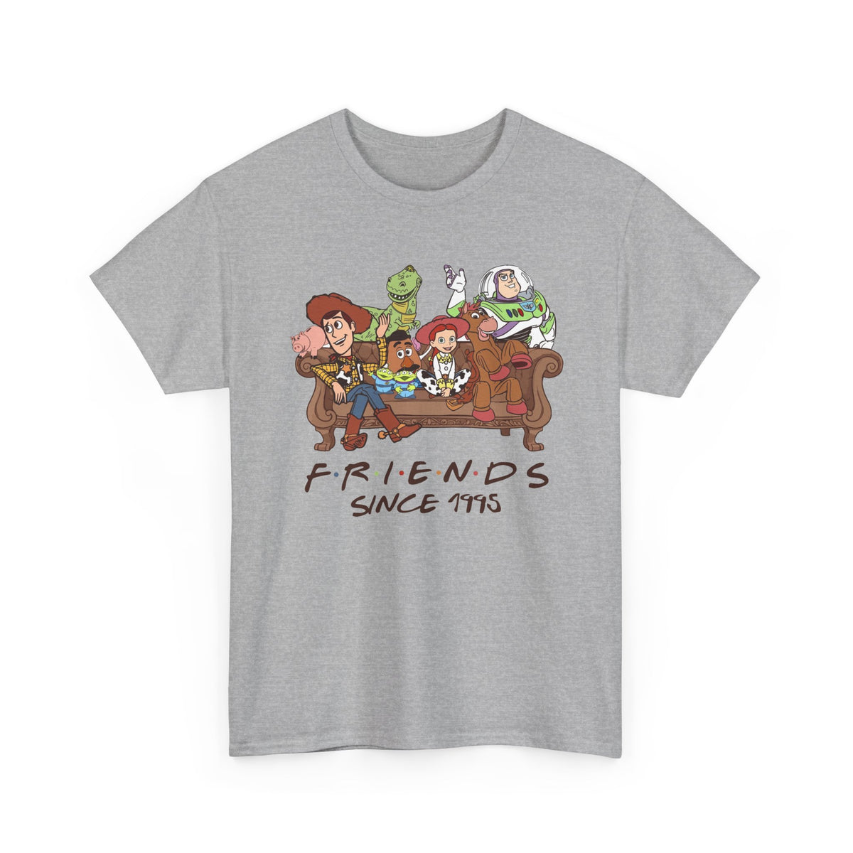 Toy Friends Since 1995 T-Shirt — Retro Cartoon Crew Cotton Tee