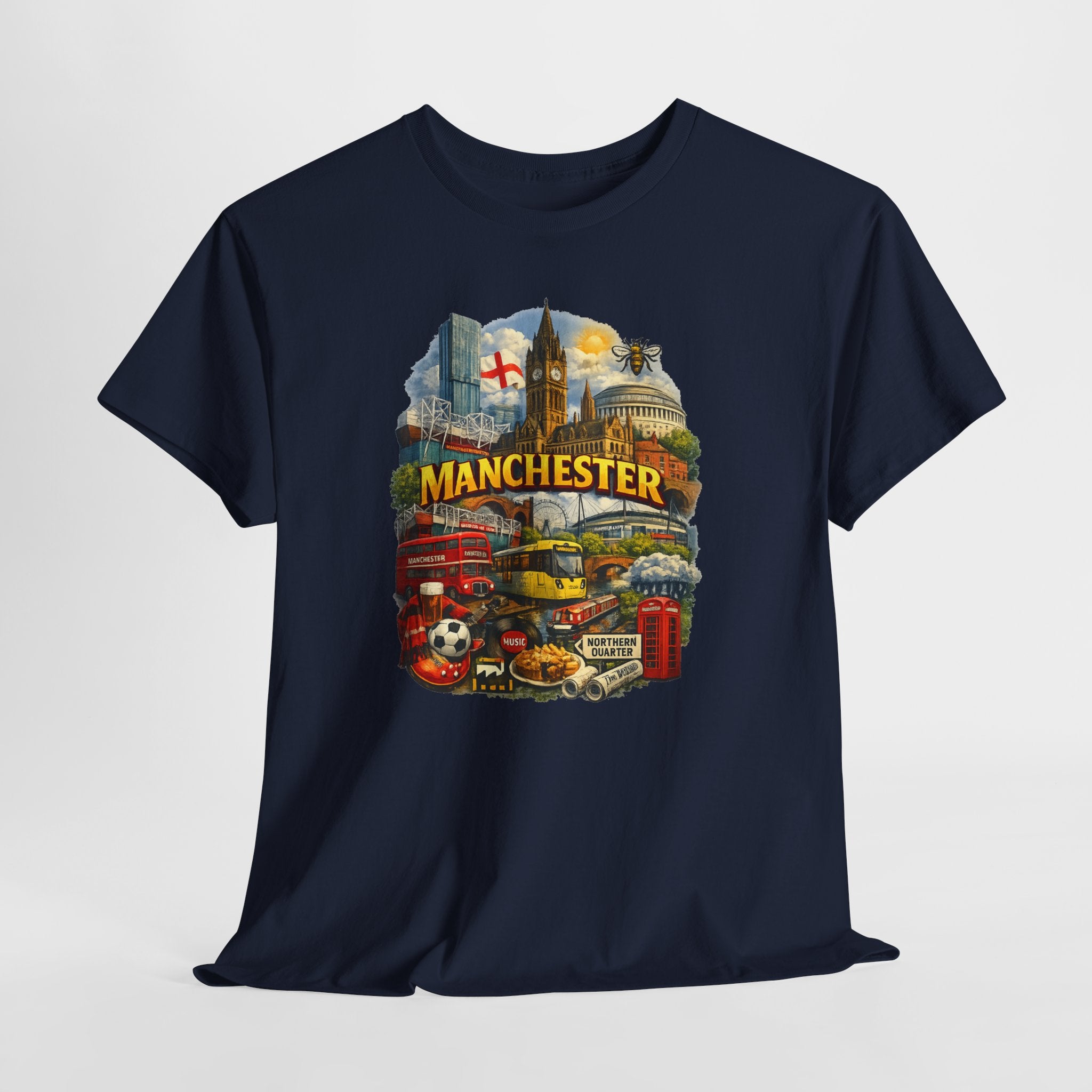 Manchester Skyline Collage T-Shirt