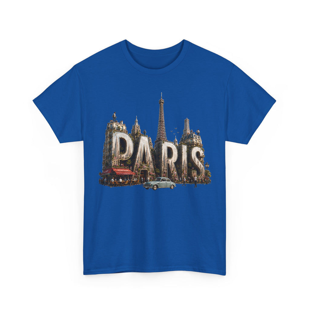 Paris Vintage Landmark T-Shirt — Eiffel Tower Retro Travel Tee