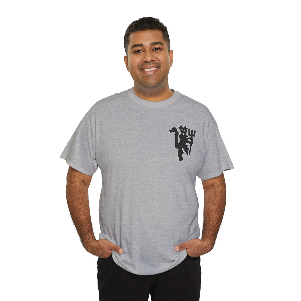 Manchester United Devil Cotton T-Shirt – Retro Trident Football Crest Tee