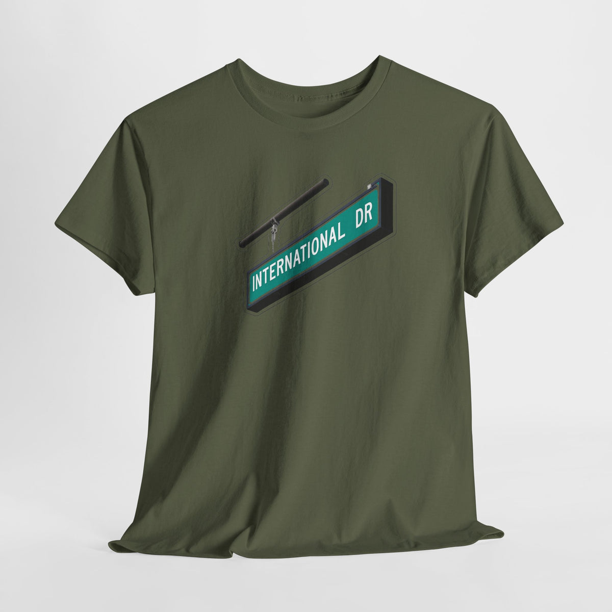 International Dr Street Sign Cotton T-Shirt