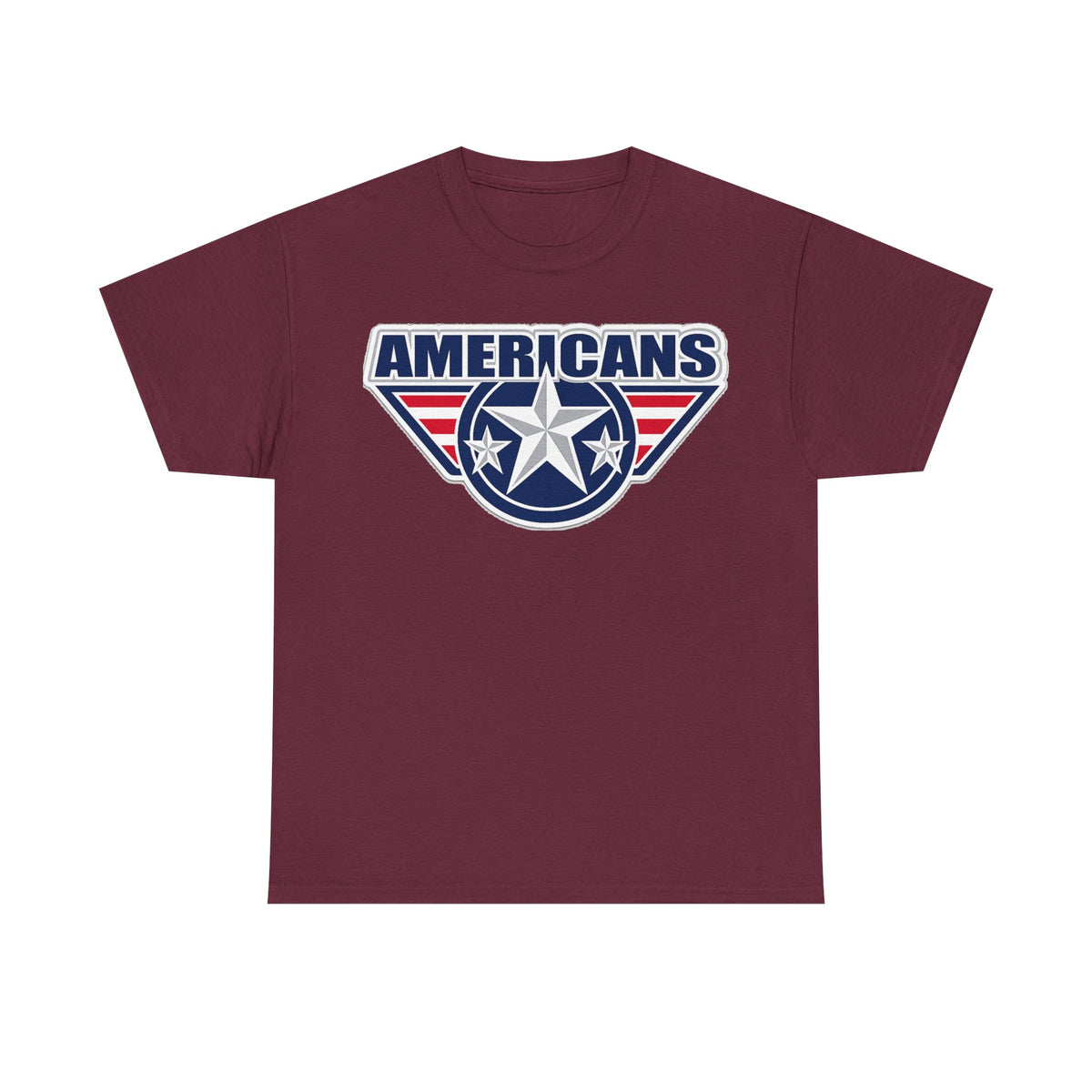 Americans Patriotic Star T‑Shirt — Red White Blue USA Graphic Tee