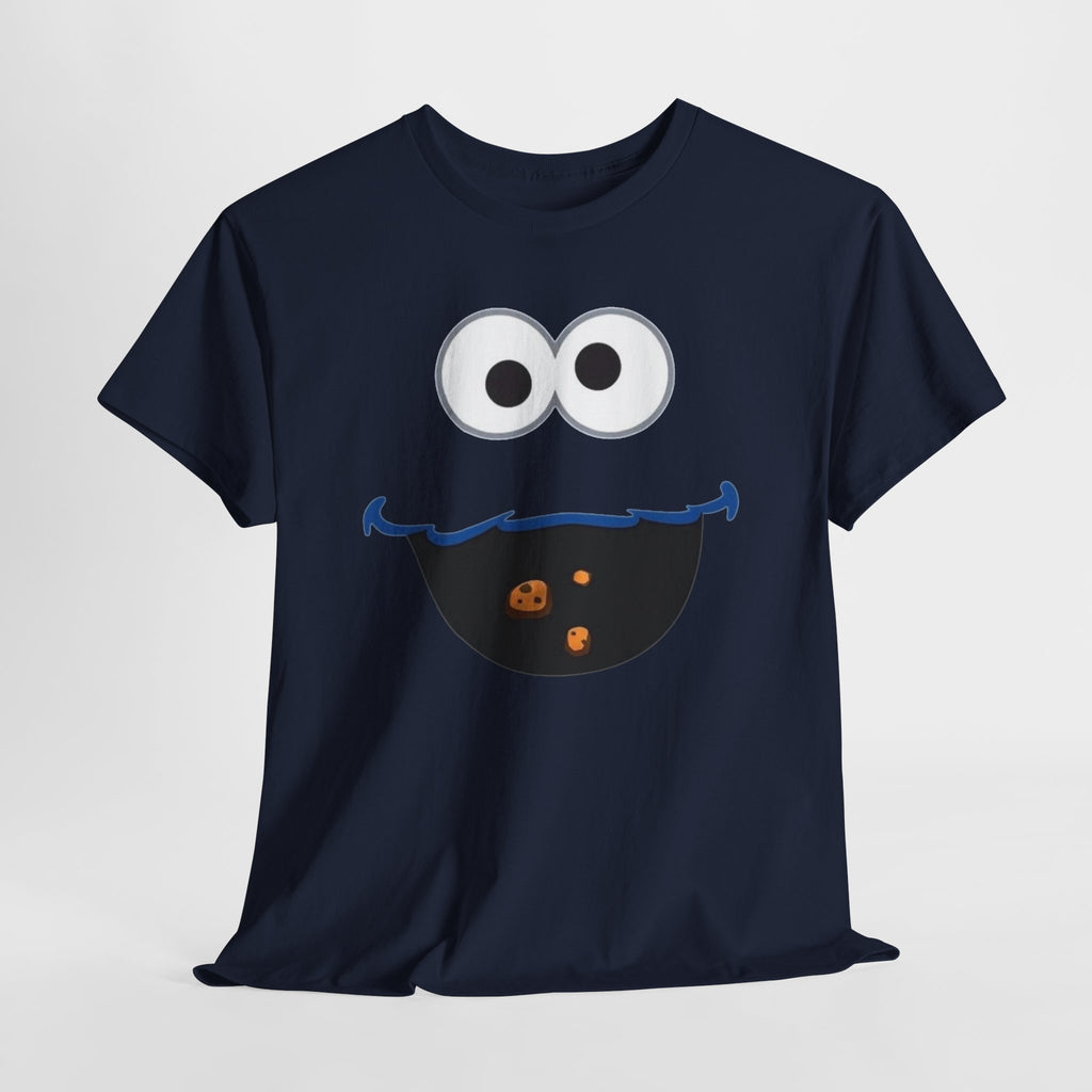 Cookie Monster Face Inspired Tee — Kids & Adults Funny Sesame Street Shirt