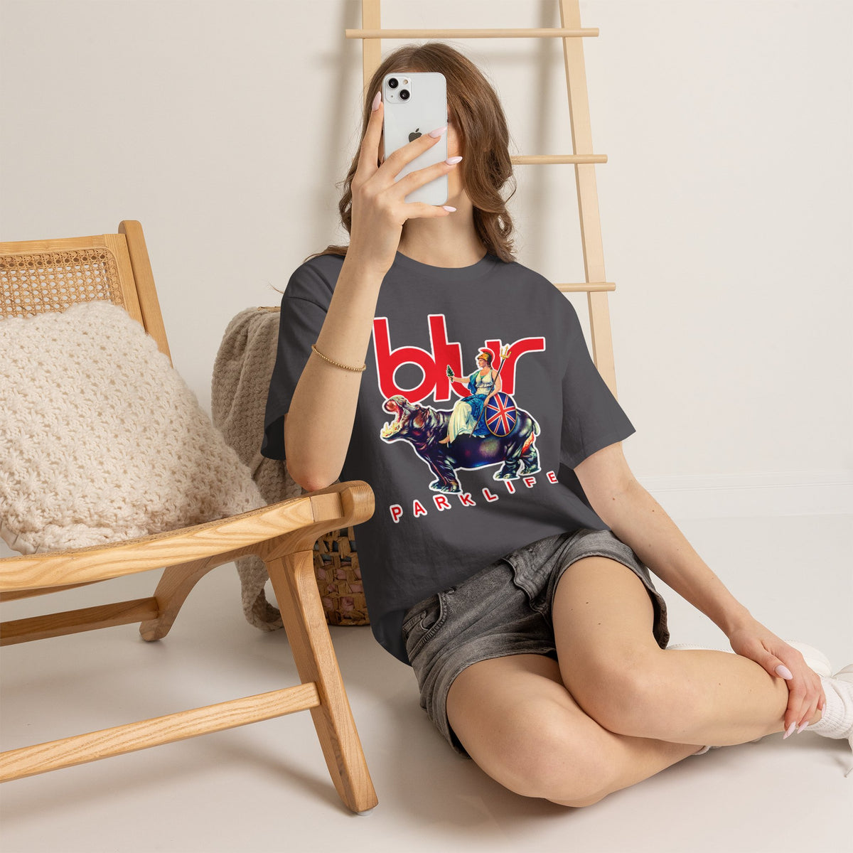 Blur PARKLIFE British Bulldog Graphic Cotton T-Shirt