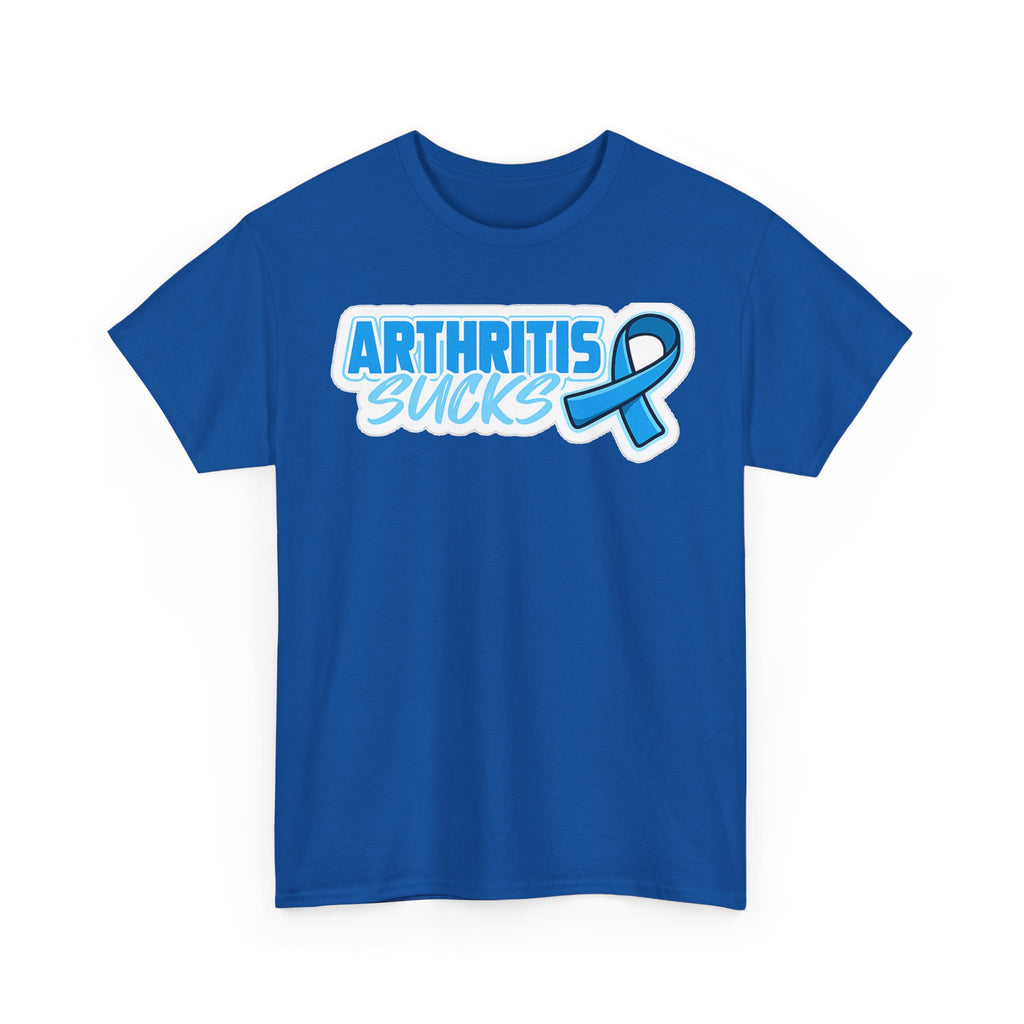 Arthritis Sucks T-Shirt with Awareness Ribbon — Arthritis Support Tee