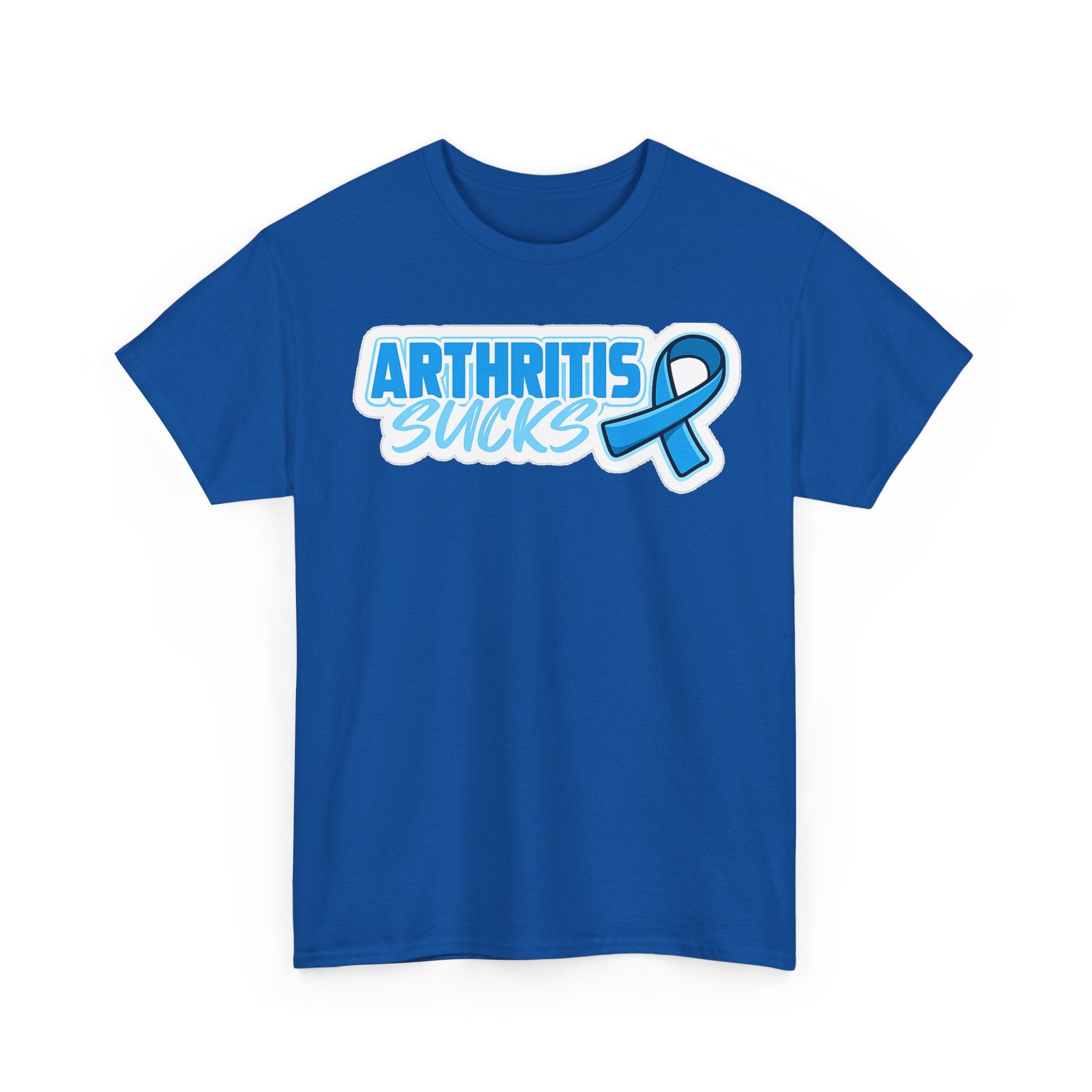 Arthritis Sucks T-Shirt with Awareness Ribbon — Arthritis Support Tee