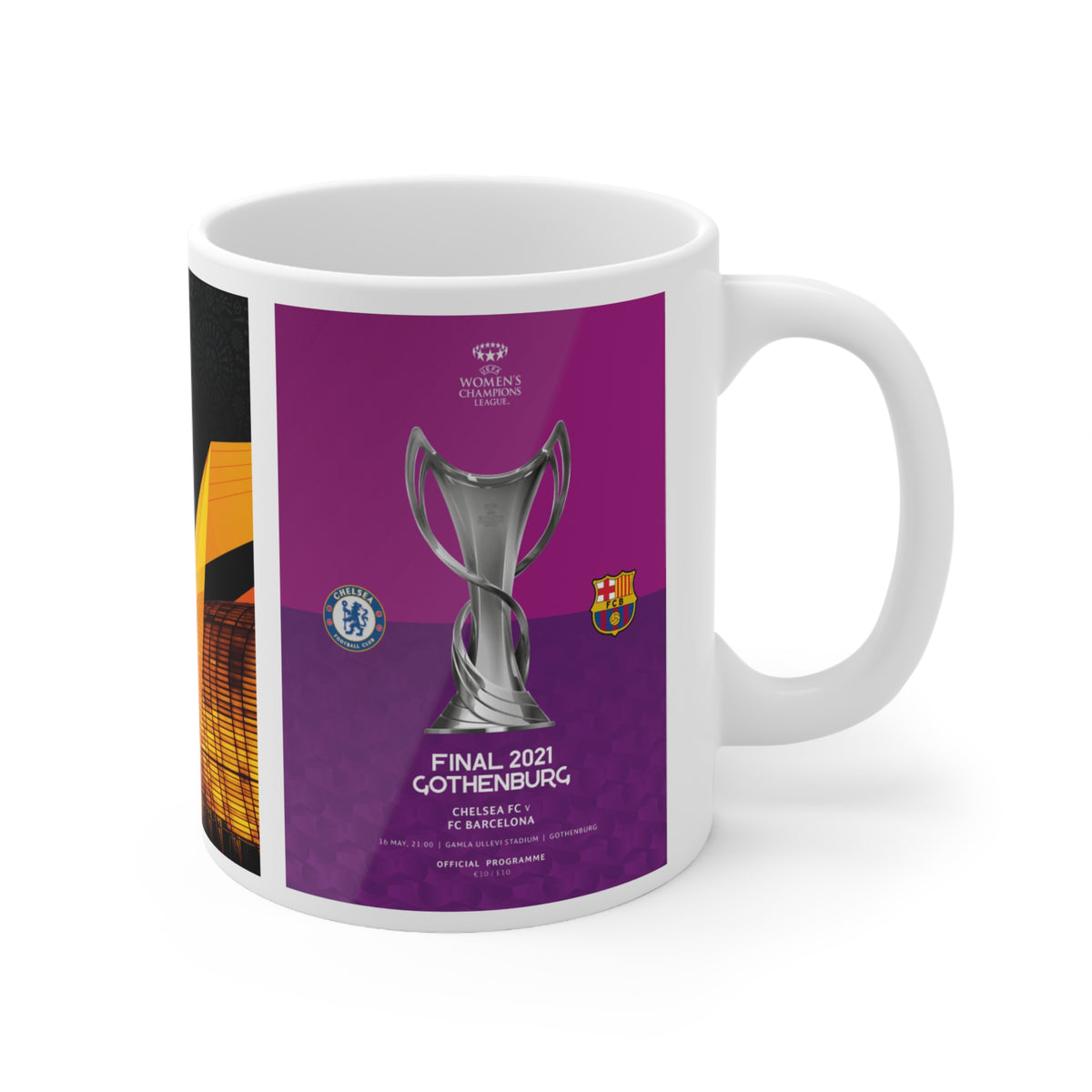 2021 UEFA Finals Programme Cover Inspired Ceramic Coffee Mug