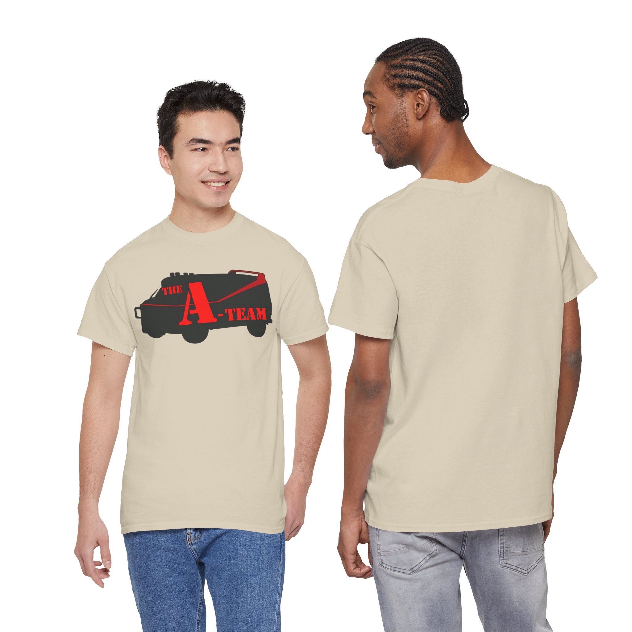 A-Team Van Graphic Tee — Retro Action TV Logo T-Shirt