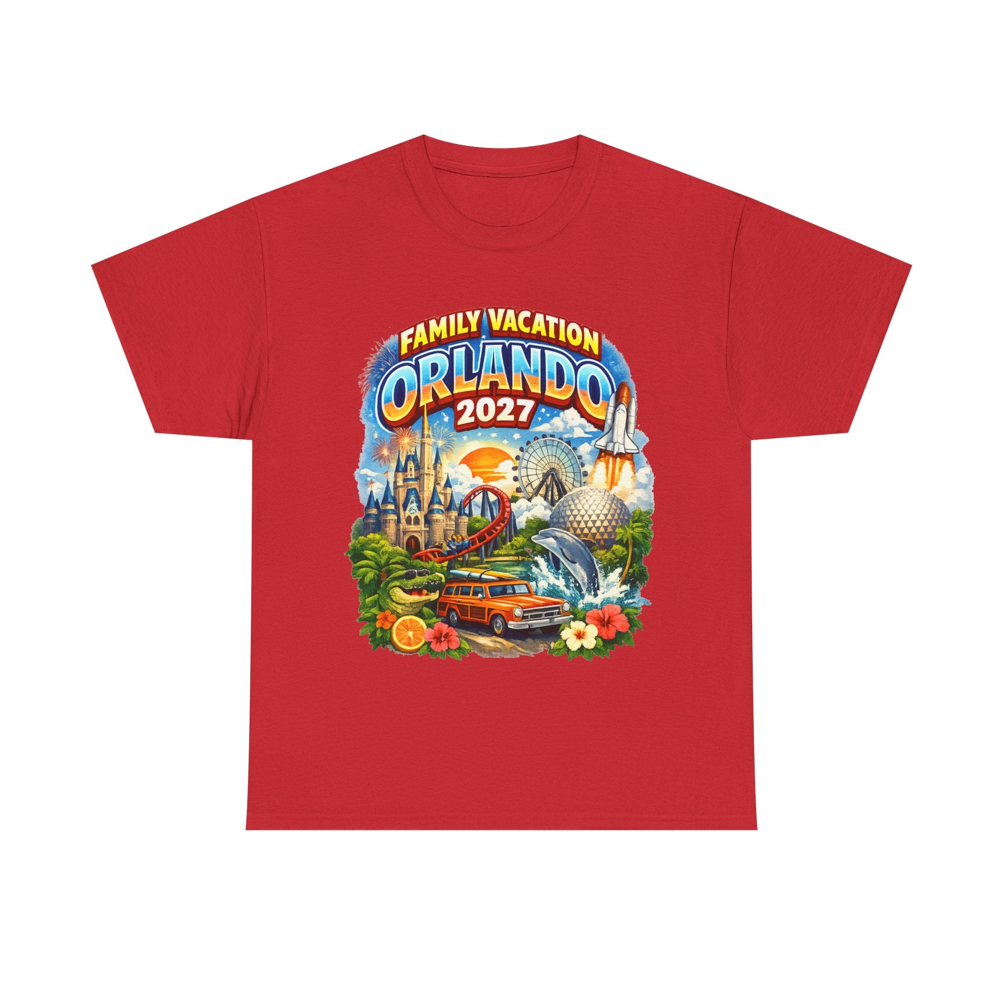 Orlando 2027 Family Vacation T-Shirt — Retro Theme Park Souvenir Tee