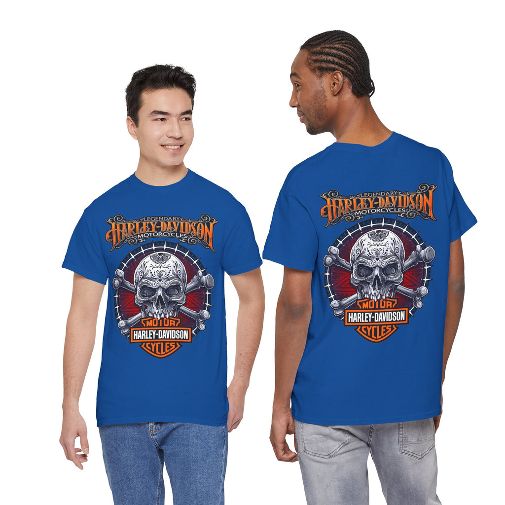 Harley-Davidson Skull Logo Cotton T‑Shirt