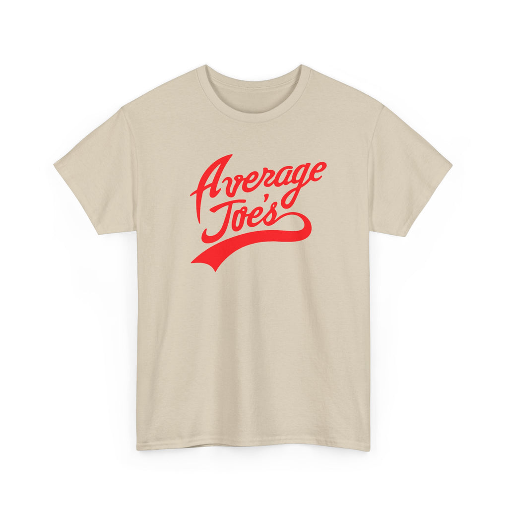 Average Joe's Graphic Tee — Retro Script White T-Shirt