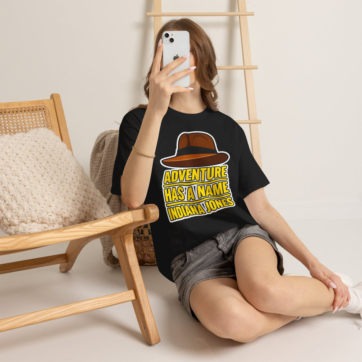 Adventure Has a Name Indiana Jones Graphic Cotton T-Shirt