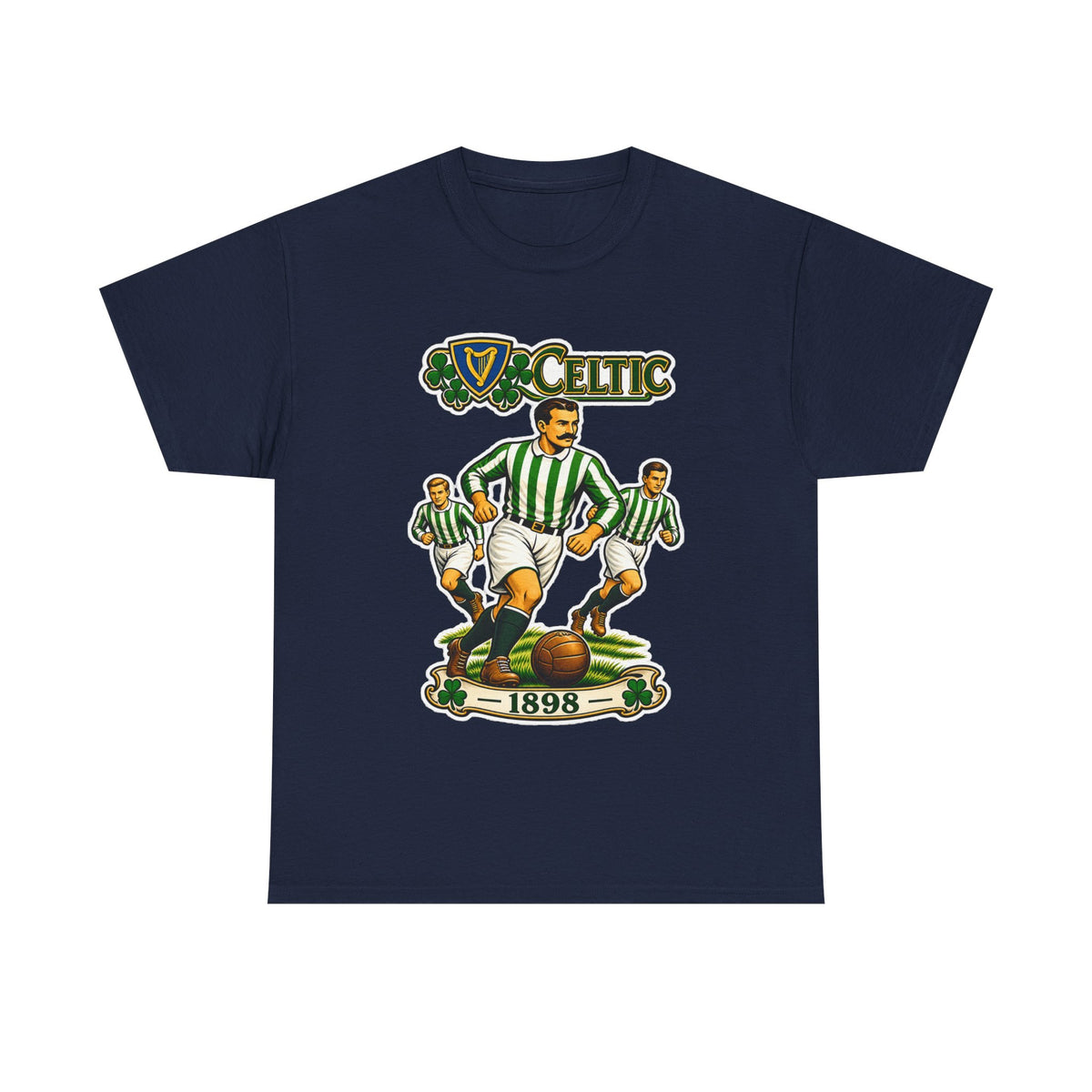 Celtic Football Retro Players Tee — 1898 Vintage Soccer Shirt