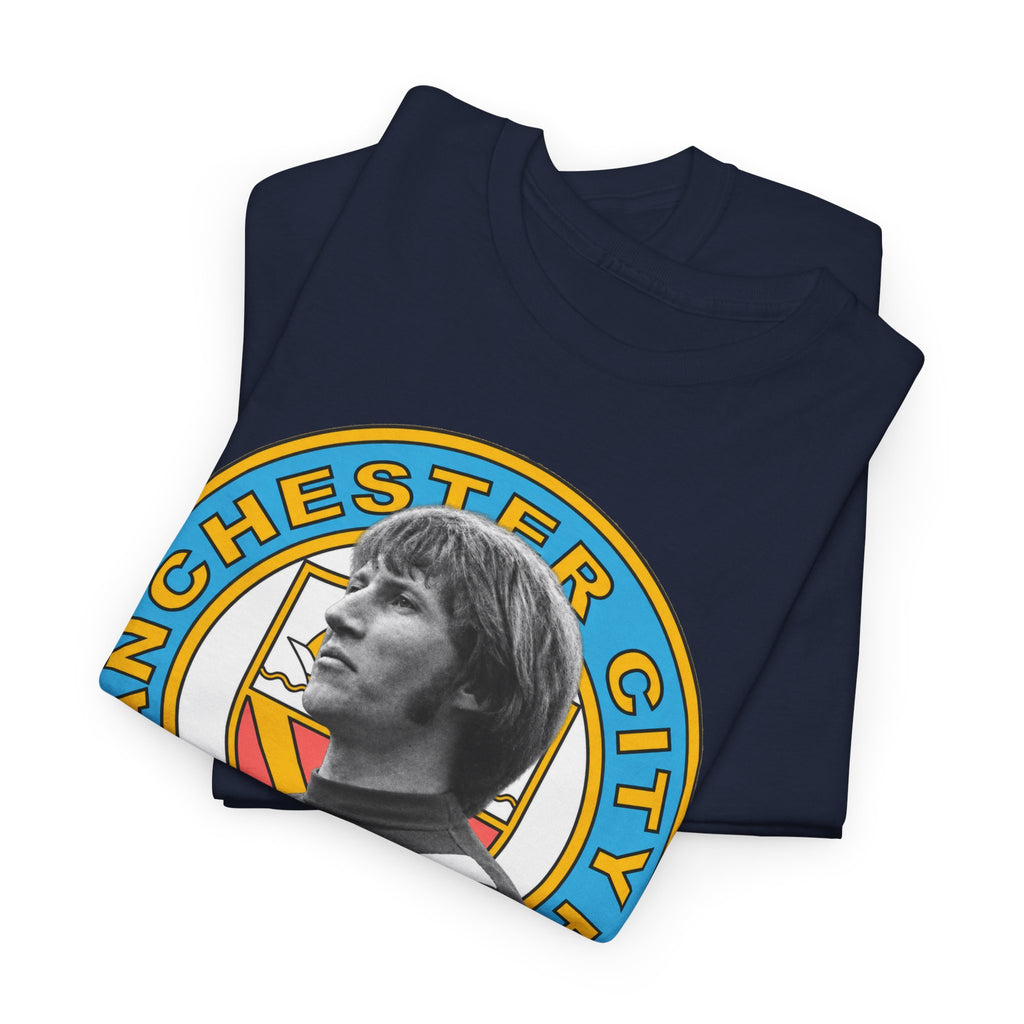 Colin Bell Manchester City Retro Player Portrait Cotton Tee