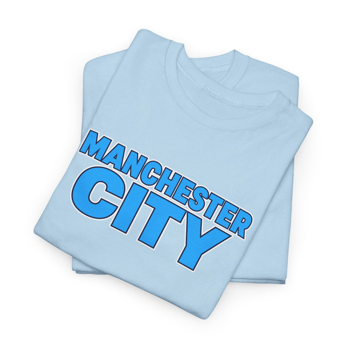 Manchester City T‑Shirt — Retro Blue Logo Tee
