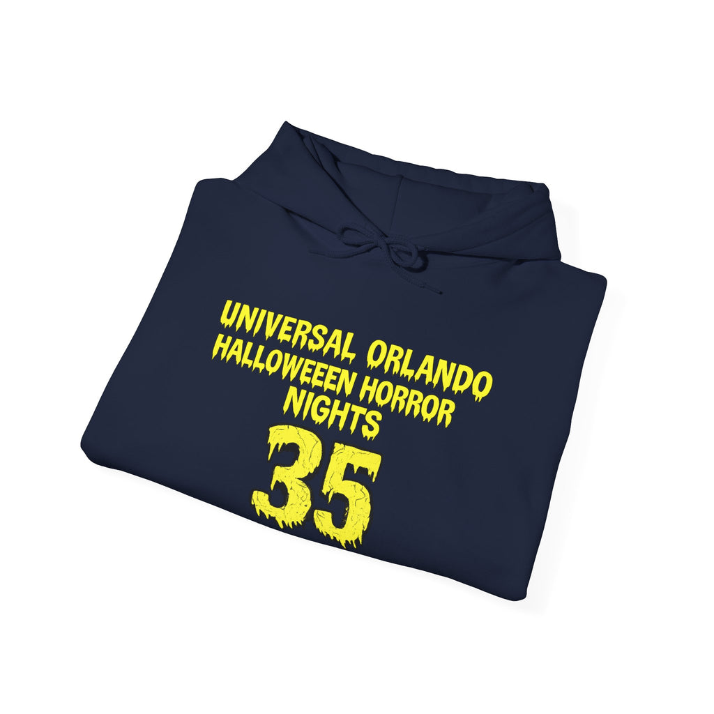 Universal Orlando Halloween Horror Nights 35 Hoodie — Haunted Theme Park Sweatshirt