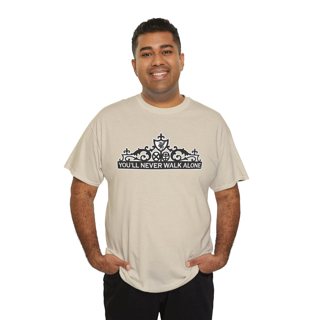 You'll Never Walk Alone T‑Shirt — Liverpool FC Crest Cotton Tee
